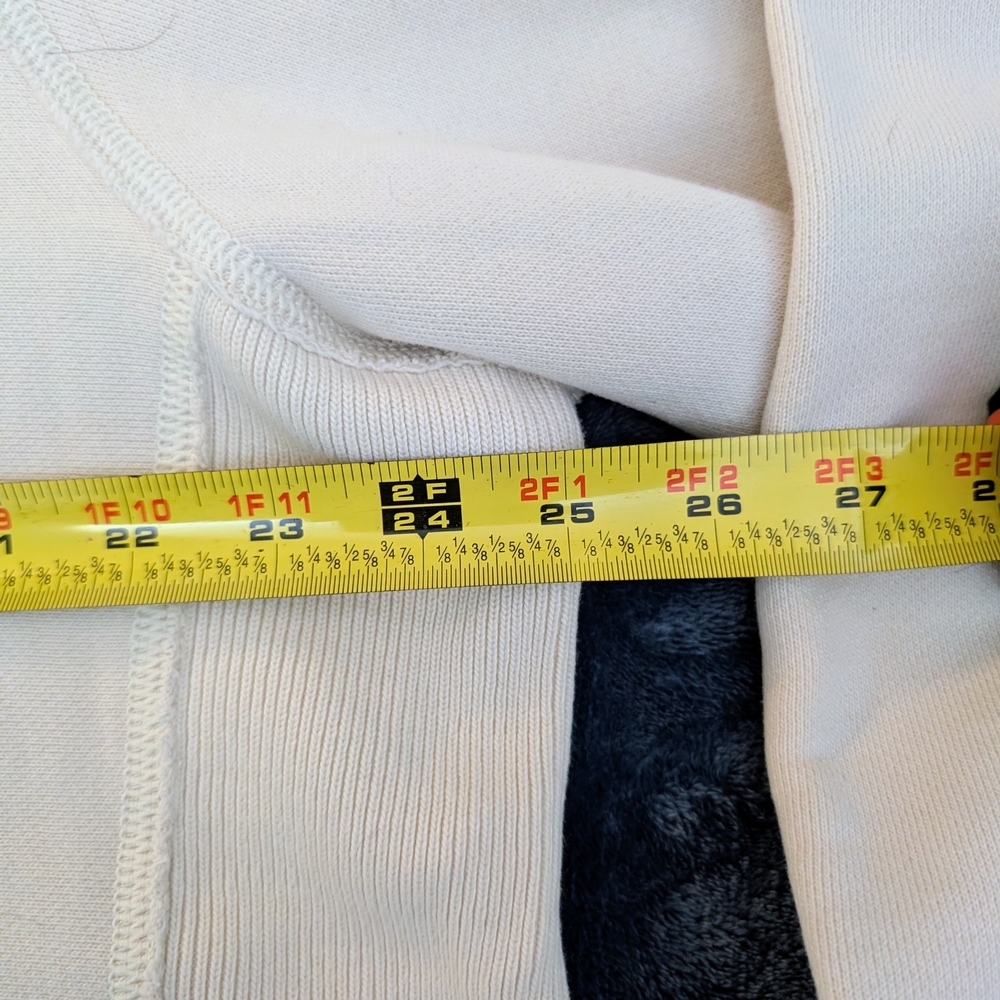 Vintage Abercrombie & Fitch Off-White Hoodie with Moose Logo Muscle Fit. - Picture 6 of 8